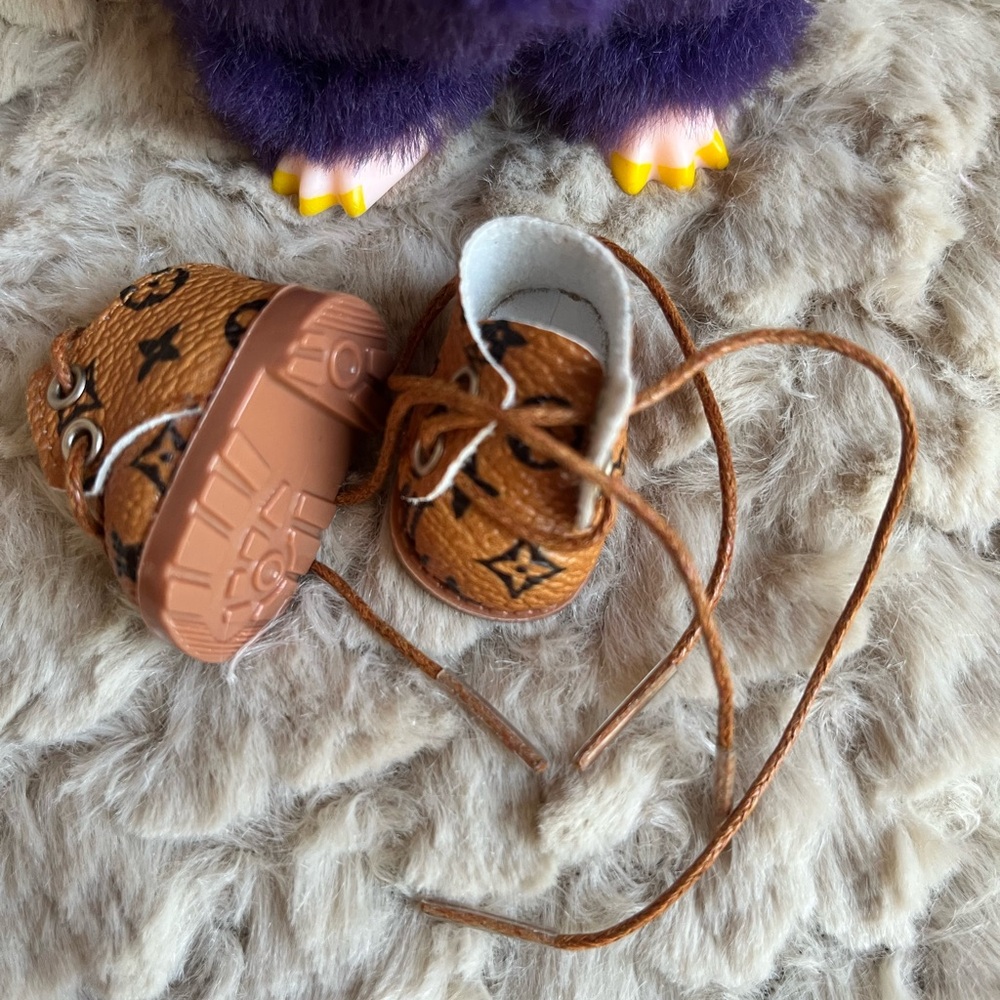 Stylish Brown Shoes for Labubu luxury boots